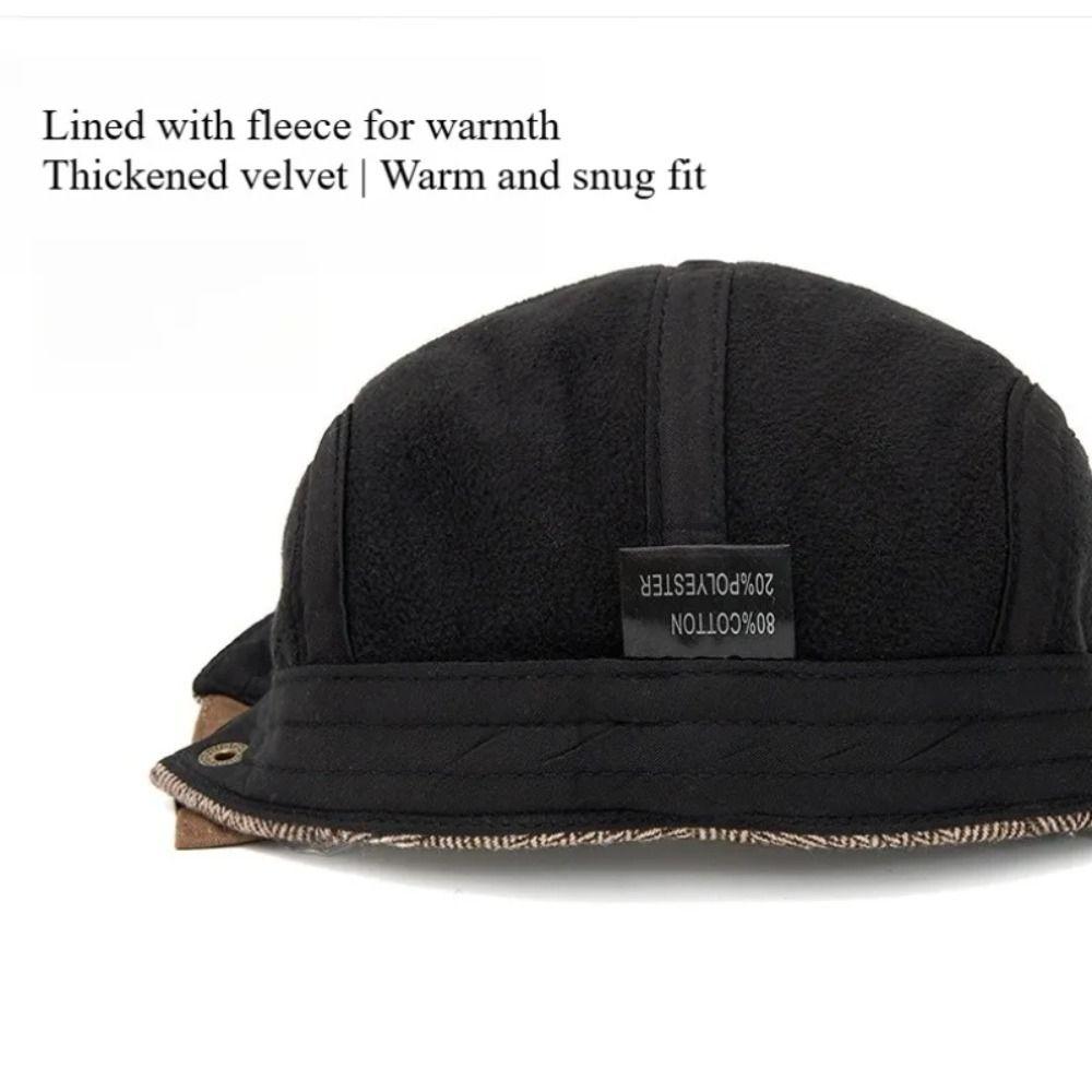 Retro Adjustable Newsboy Caps Grid Design Herringbone Pattern Berets British Style Painters Hats Men Fashion