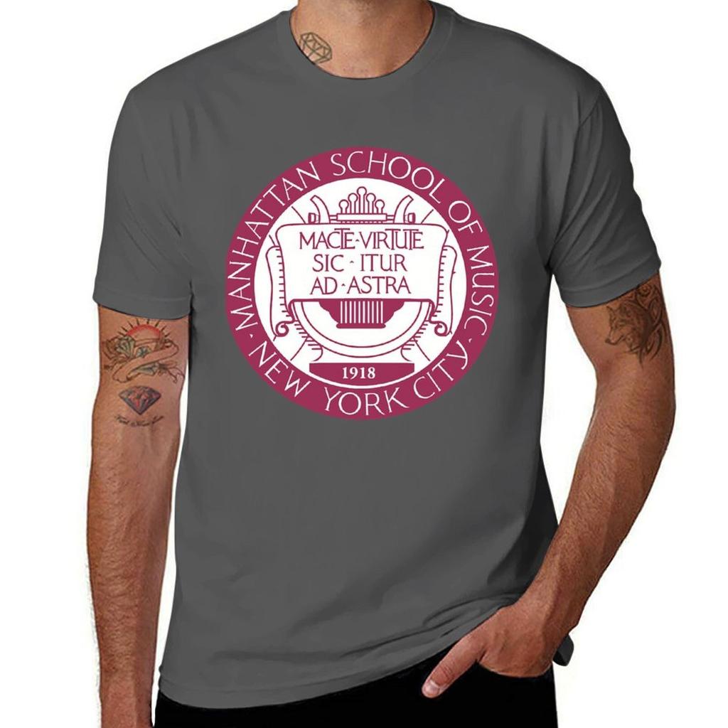 Unisexhattan School Of Music Tshirt Classic Graphic Short Sleeve Top
