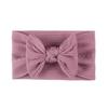 European & American Soft Jacquard Nylon Baby Bow Headband - Skin-Friendly for Girls