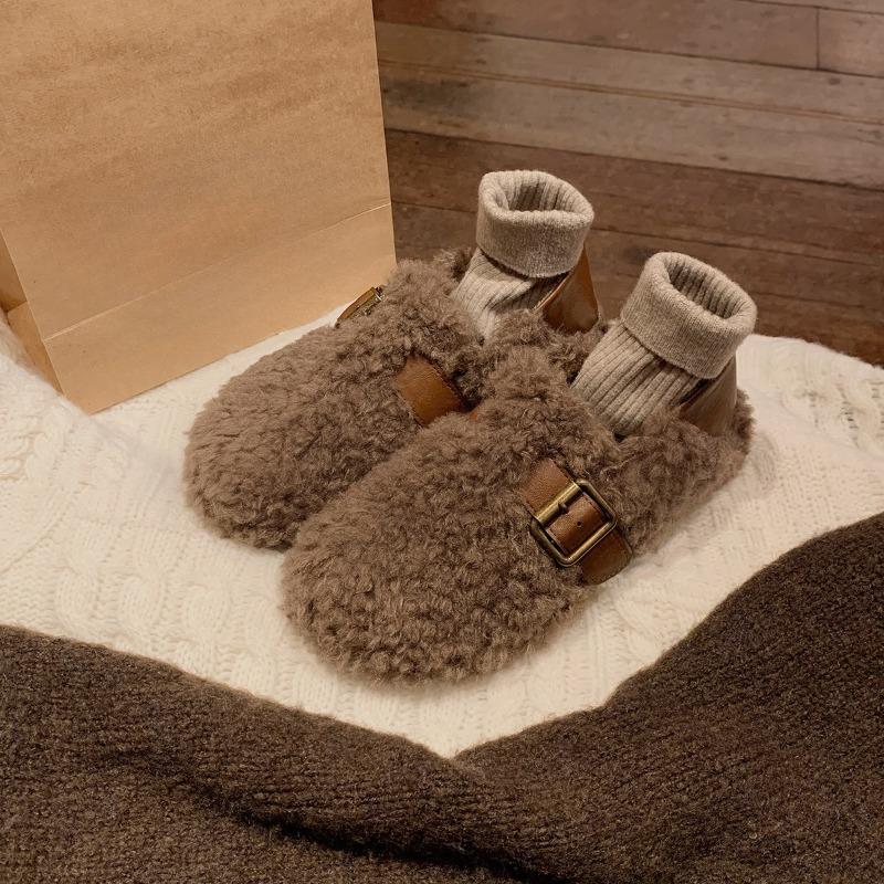 Нескользящая обувь с теплыми эластичными шнурками милые туфли для девочек 40 хаки 4360₽