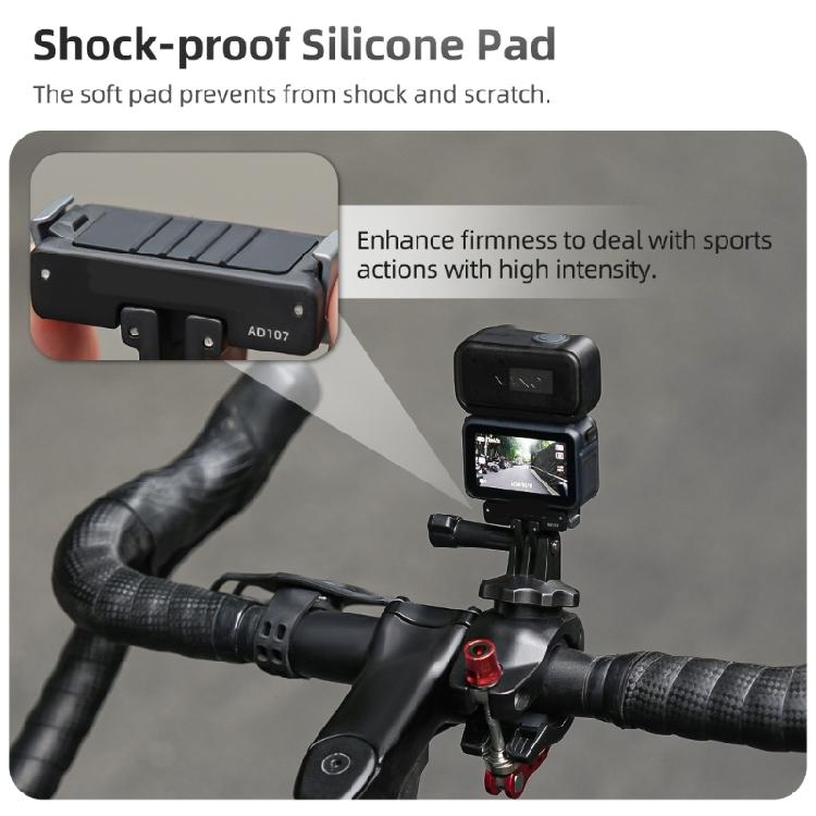 Base Magnetica Antishock a Rilascio Rapido Per Fotocamere Sportive Interfacce Artigliate Pieghevoli Compatibili Durabilità Costruzione in ABS