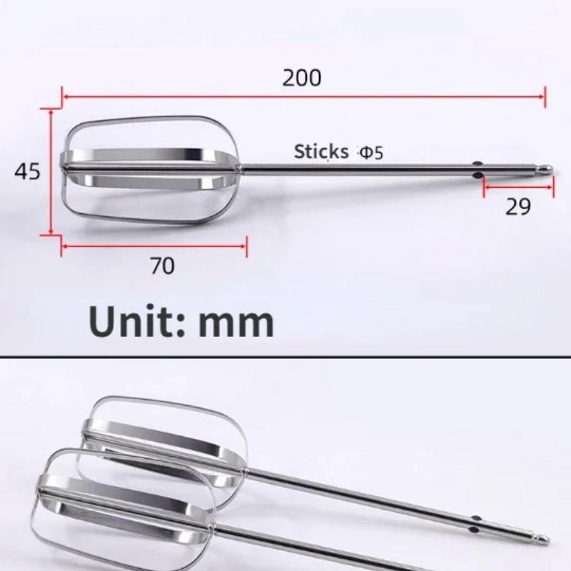 2 pezzi per Philips HR3700 Frusta elettrica in acciaio inossidabile Accessori per testa frusta