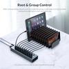 Powered USB Hub 10-Port Splitter-Buchse mit Multi-USB 3.0-Port-Slot-Stecker Ein/Aus-Schalter Dock Steckdosenleiste Adapter für Laptop