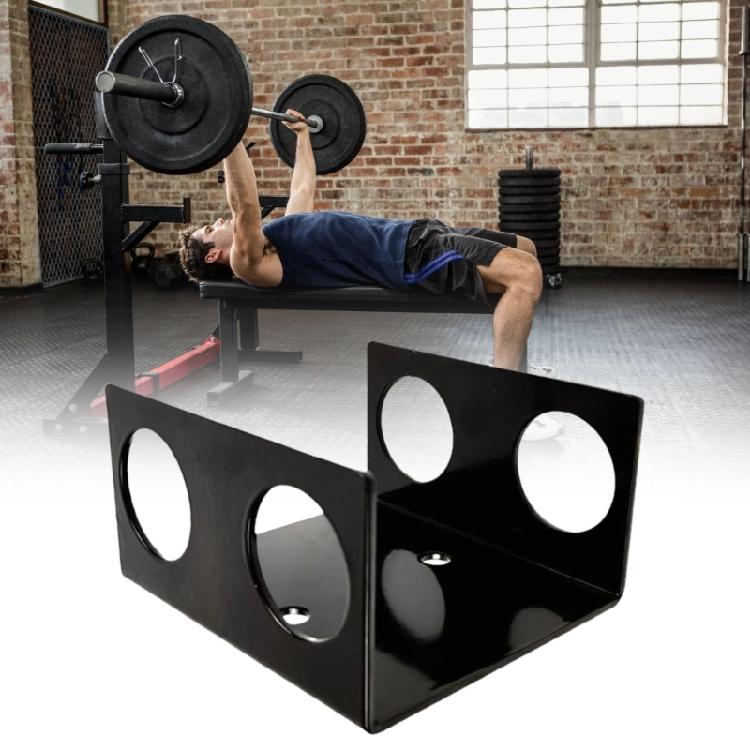 Double Vertical Barbell Holder Wall Mounted Barbell Storage Rack Wall Mounted Hangings Bar Rack Easy to Install
