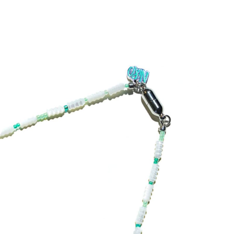 niroserendipity WHiTE & MiNT DRiZZLE NECKLACE #125