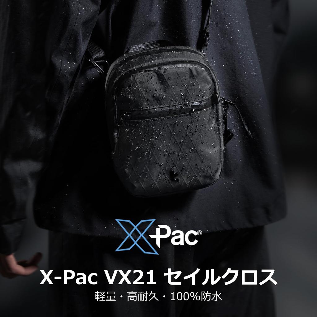 Shoulder Smartphone Mini Shoulder Belt Wallet Shoulder Outings [tomtoc] X-Pac Bag, Lightweight, Pouch, Bag, Skimming-Proof, Water-Repellent, Pouch,