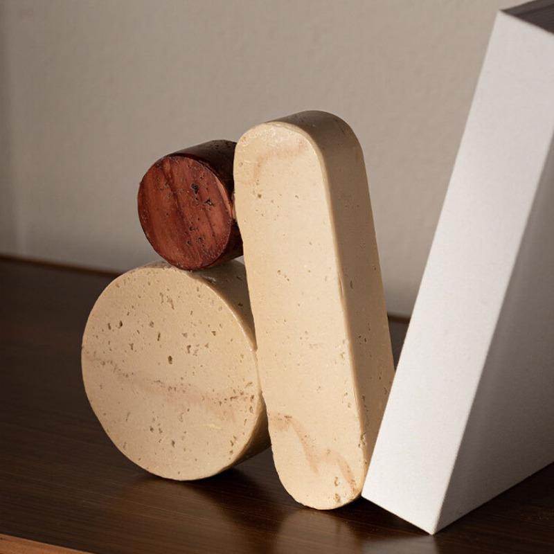 Creative Figurines Office Desktop Bookend Ornament Living Room Decoration Figurines Modern Simple Home Decoration Accessories