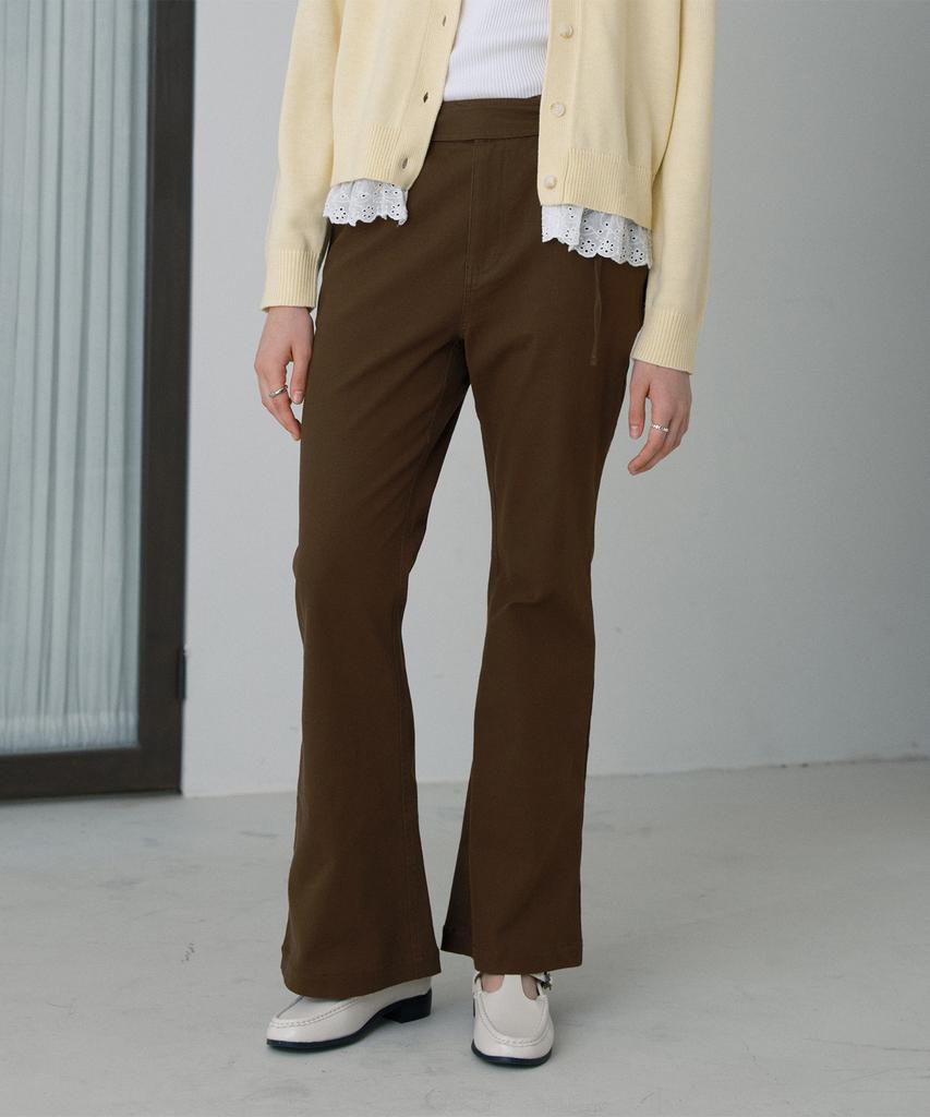 JUCYJUDY Belted Bootcut Pants Jzpt621D