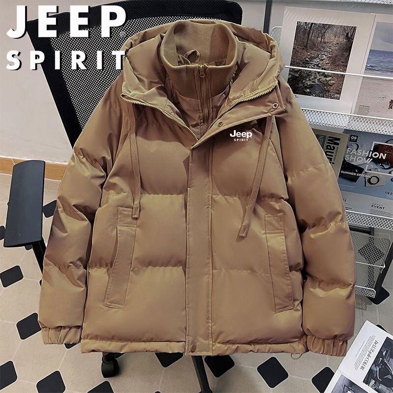 

JEEP SPIRIT Men s Layered Hooded Padded Winter Jacket 4XL