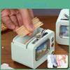 1pc Retro 1pc Toothpick Holder Retro Tv Design Toothpick Holder Multicolor Automatic Popup Dispenserplastic Ideal For Bedroomkitchen Dining