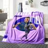 Star Player Kylian Mbappé Blanket Soft Warm Cozy Great for Livingroom Chair Bedding Four Seasons Multipurpose Stylish Decor