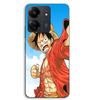Smartphone Case - MANIACASE - Xiaomi Redmi 13C 4G - TPU Silicone - Monkey D Luffy Pattern (One Piece) - Black