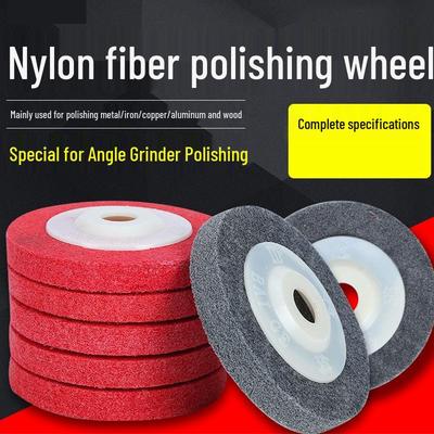 Angle Grinder Nylon Fiber Polishing and Grinding Disc, Non-woven Wheel, 100x16mm