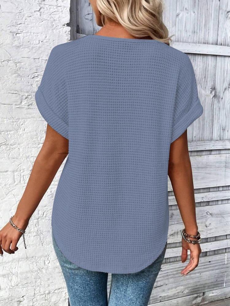 Wiosna Lato Damska Moda T-Shirt Europejski Amerykański Modny Kolekcja Krótki Rękaw Koronkowe Szycie