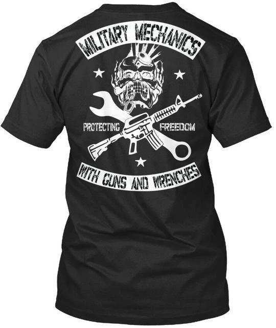 Military Mechanic Apparel Mechanics Protecting Freedom TTshirt Made in USA S-5XL S