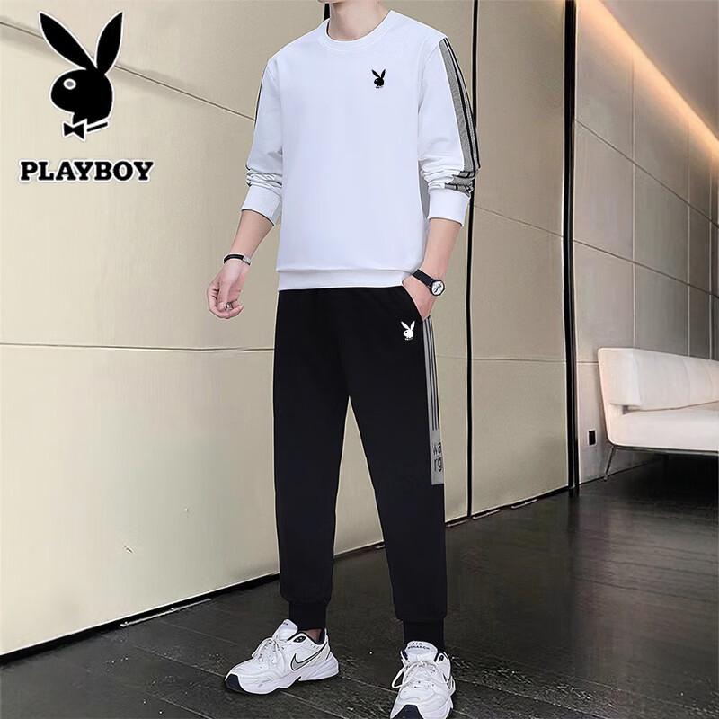 Men's Playboy Long Sleeve T-Shirt & Pants Tracksuit