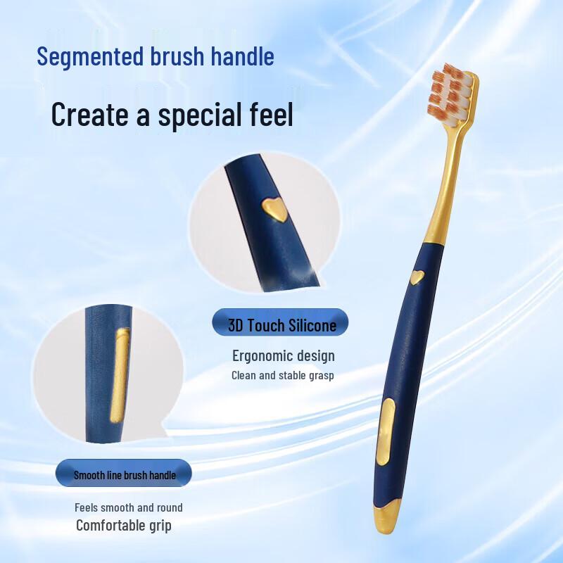 SOAO Wide Head Soft Bristle Toothbrush 6-Pack