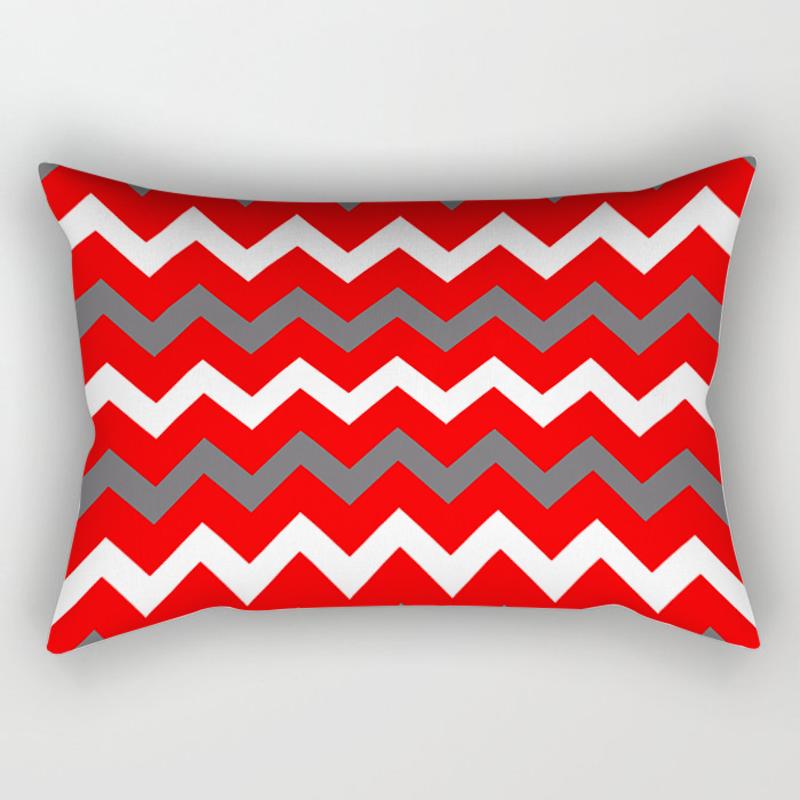 Nordic Red Sweet Cushion Cover Classic Geometric Fashion Home Decoration Living Room Sofa Pillowcase Car Waist Pillowcase 30*50