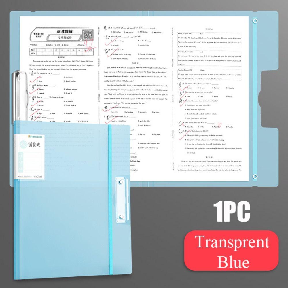 Strap Test Paper Collection Book Multifunction Classification Organizer Durable Clipboard  Student