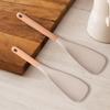 Japanese   Wooden Handle Silicone Shovel Spoon Multifunctional Food Supplement Shovel
