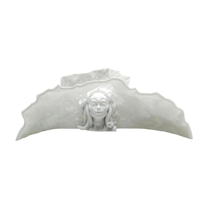 Shrimp Breeding Cave Hide Place Mythical Medusa Fish Tanks Decoration for Aquariums With Mythological Artwork
