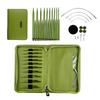 10Pairs Interchangeable Circular Knitting Needle Set with Zippered Case 2.2mm-5.0mm Aluminum Circular Knitting Needle