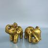 Exquisitely Crafted Brass Elephant Ornaments, Symbolizing Fortune and Wealth, Water-absorbing Auspicious Elephants, Home Decor C