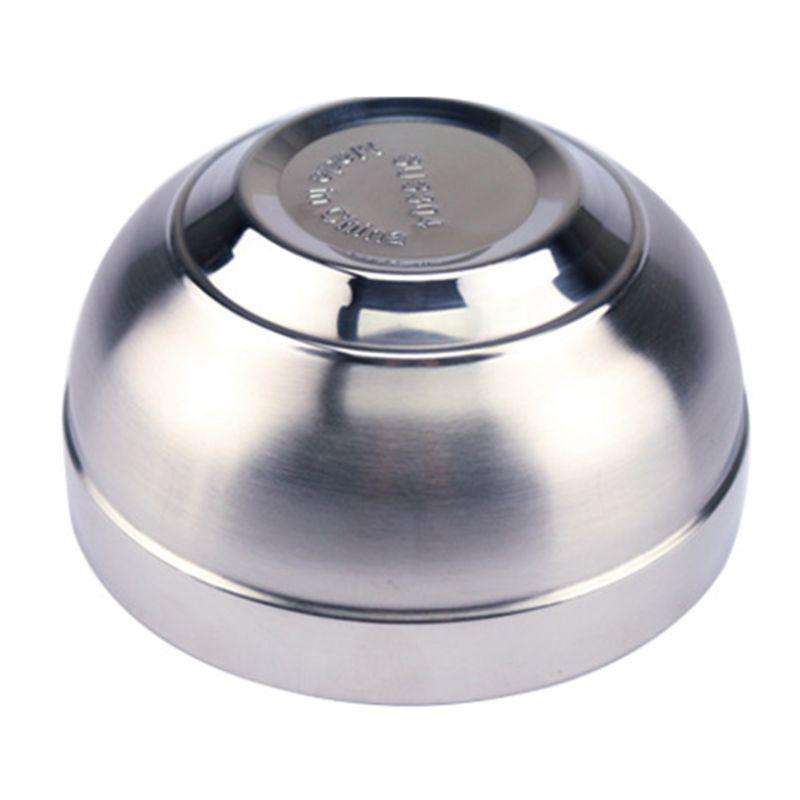 Eco-friendly Double Layer Anti-Rust Stainless Steel Classic Bowl Thermal Insulation Kitchen Flatware