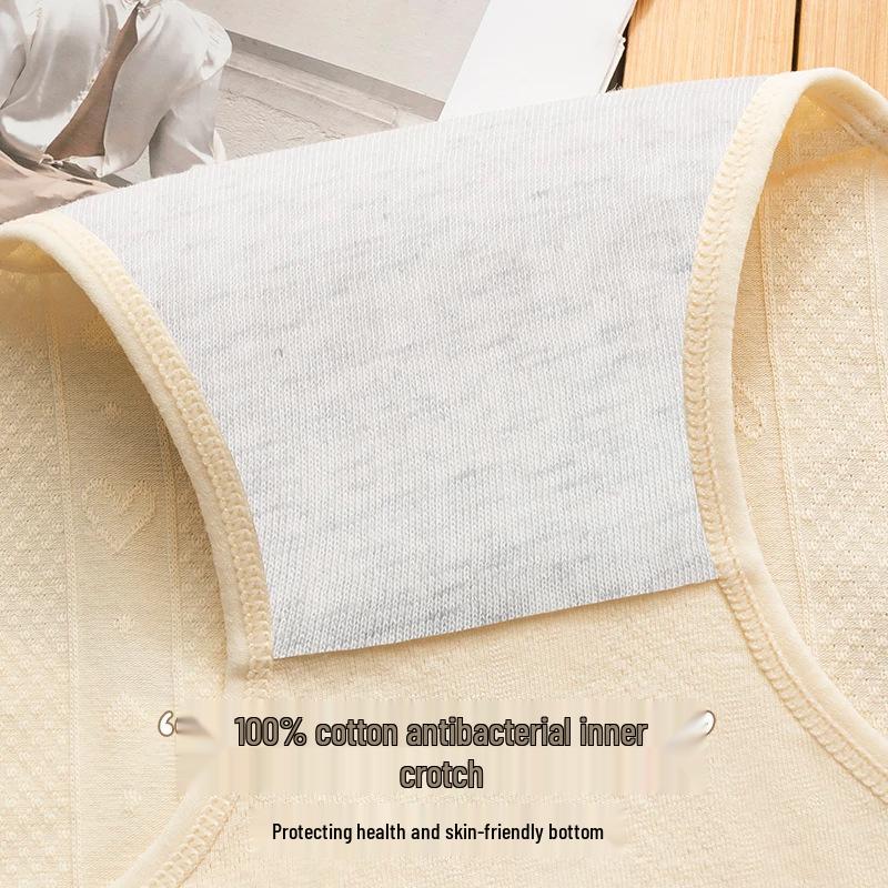 Chiloți Seamless din Bumbac cu Talie Înaltă pentru Femei Plinuțe - Antibacterieni și Confortabili