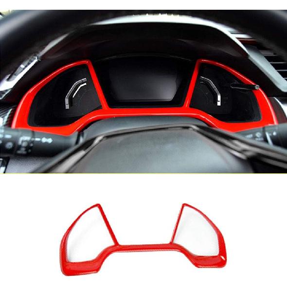 Horry ABS Carbon Fiber Print Steering Wheel Cover Instrument Panel Decorative Air Outlet Center Console Moulding Trim Full Set of Interiors