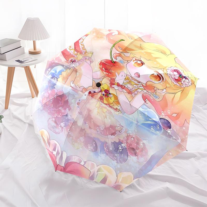 

1pc Chibi Maruko-chan Outdoor Umbrella - Automatic Opening/Closing, Portable 3-Fold Design, 8-Rib Iron Frame, Perfect Gift for Fans, Travelers, Daily
