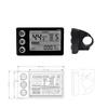 S866 Electric Bike LCD Display 24V 36V 48V E Bike Electric Scooter Display Meter Control Panel with Waterproof Plug