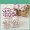 Classic Floral Pattern Makeup Bag With Zipper For Girls Travel And Daily Use