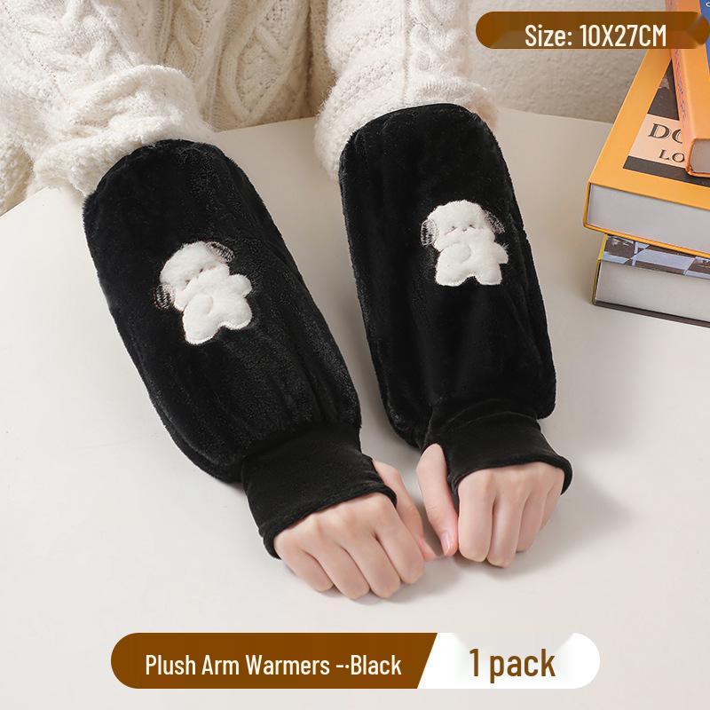 Women's 2-in-1 Gloves & Arm Sleeves: Warm, Waterproof & Anti-Stain for Fall/Winter