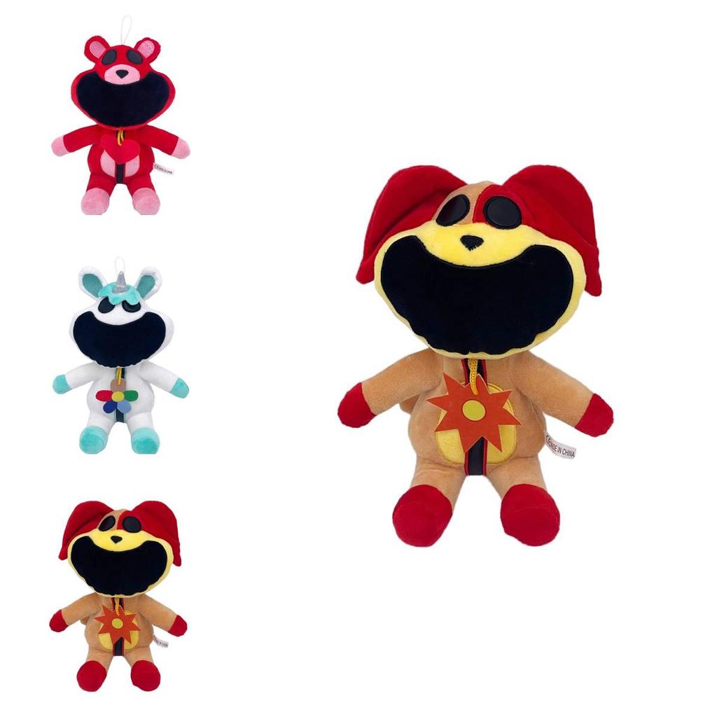 Smiling Critters Terrifying Smiling Animal Series Plush Toy Pink Pig Stuffed Animal 30cm Pp Cotton Filling