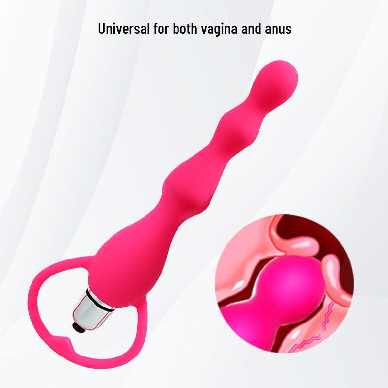 Anal Silicone Vibrator and Plug Beads Set