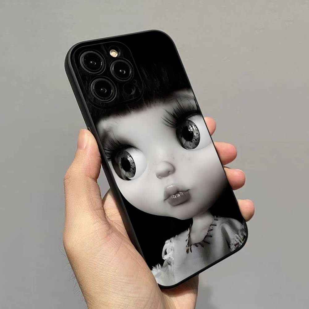 Dark Cute Girl Doll Art Case For Oppo Realme C71 C65 C63 C55 C53 C35 C33 C30 C20 C21Y 15 14 13 11 10 9 GT Neo2 P3 Pro Plus 4G 5G