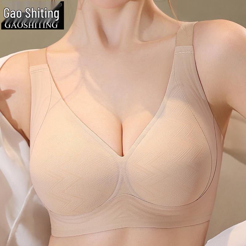 Wirefree Large Bust Minimizer Bra - Women's Anti-Sagging Seamless Support with Fixed Cup