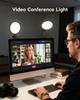 LitONES Compact Handheld Ring Light with Ideal for Computer Actress Monitor CRI High 50 Color Remote Work Tabletop Reading Tripod USB Ideal for Online