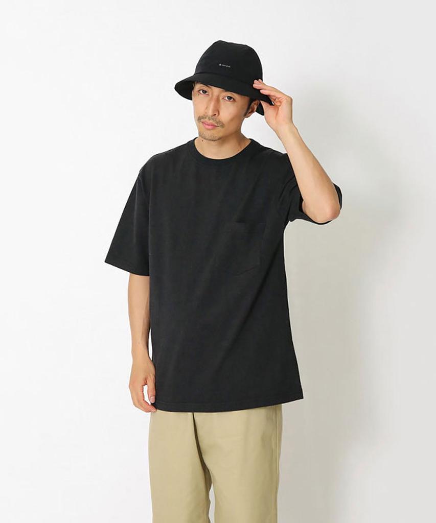 Snow Peak Recycled Cotton Size for and Outdoor T-Shirt, L, BLACK, TS-25SU402 (Suitable Festivals, Camping, Activities)