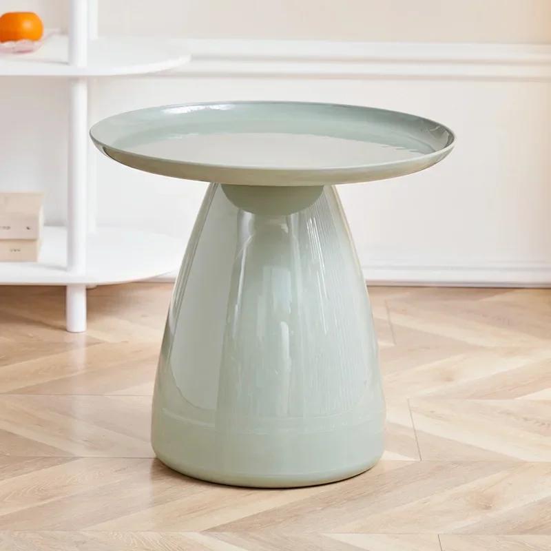 Minimalist Nordic Coffee Tables Round Plastic White Unique Side Table Living Room Luxury Simple  Home Furniture