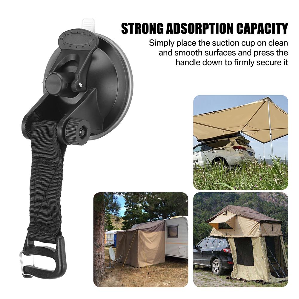 Tent Fixing Hook Hooks Car Travel Climbing Portable Clothes Rack Vacuum Heavy Duty Coat Hangers Suction Cups Camper