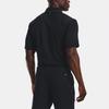 Under Armour Iso Chill Logo Print Short Sleeve Polo Men Tops Black 1377364-001