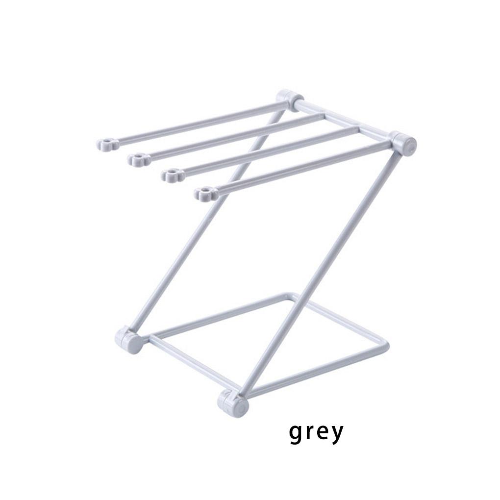 Suport Raft pentru Prosoape Uscător Organizator Depozitare Pliabil Multifuncțional Agățător Dulap Rafturi Baie Accesorii Instrumente