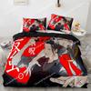 Jujutsu Kaisen Bedding Set Polyester Japan Anime Double Single Full Size Bed Set Aldults Teens Bedroom Fashion Duvet Cover Set