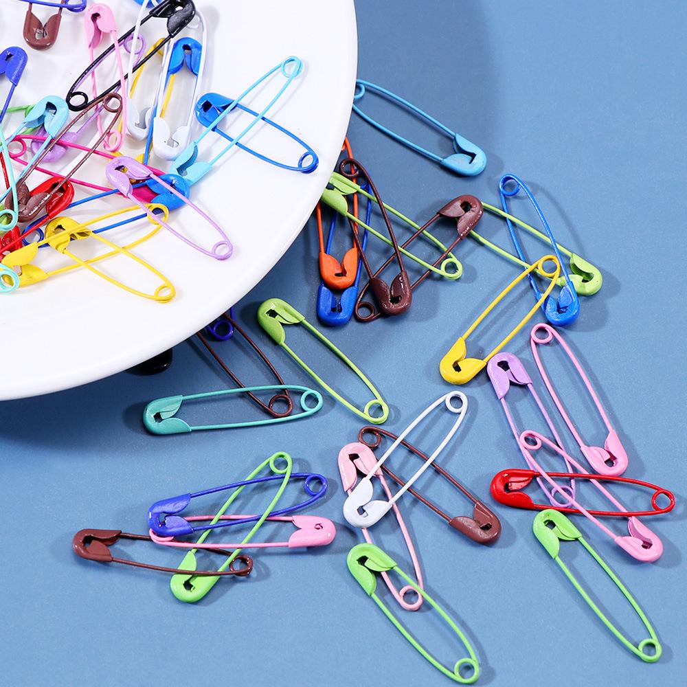 Colorful Metal Safety Pins for Jewelry and Clothing