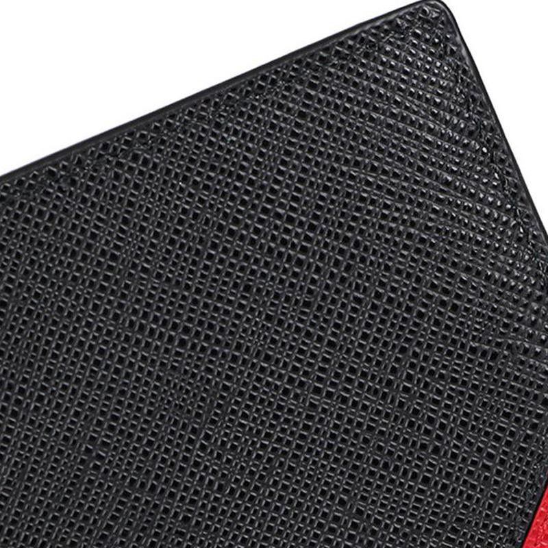 Prada Logo Full Card Slot Design Leather Wallet Men Wallets Black Blue 2MO912-2EGO-F0UDN
