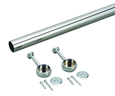 Nankai Plywood Hardware de Armazenamento Conjunto de Tubo Cabide C, Prata, 32mm, C=900mm, HPC-B32-900