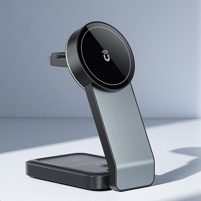BOROFONE CQ3 Magnetic Wireless Charger & Three-in-One Folding Stand