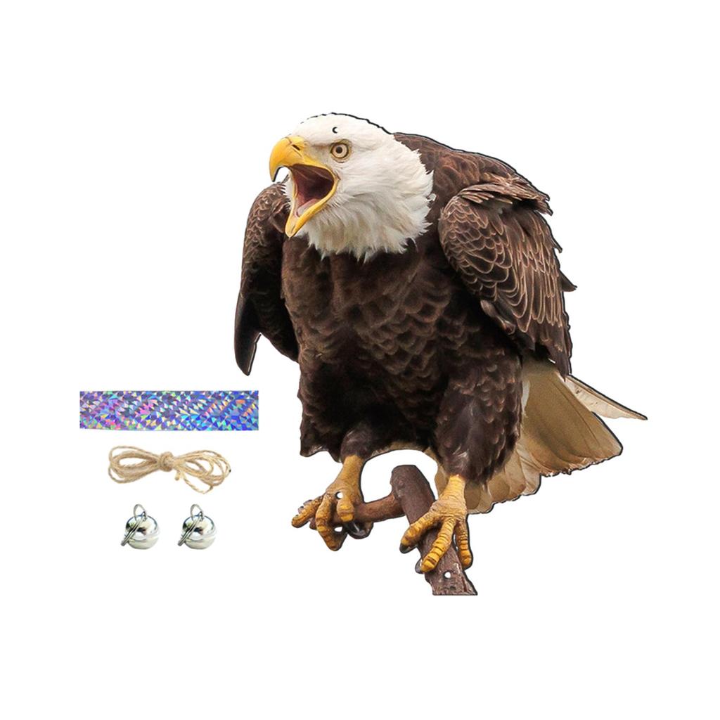 Fake Owl Realistic Decoration Owl Scarecrow Bird Scarer Fake Owl Statue Decoy for Garden Decor Rooftops Outdoor Yard